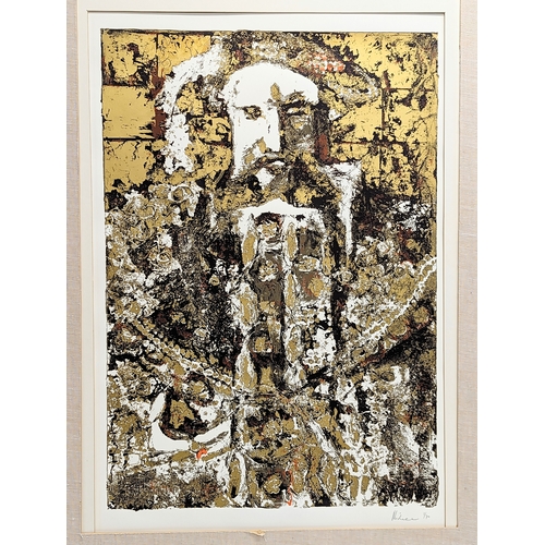 258 - Keith Joseph Michell (1926- 2015), Portrait of the Artist as King Henry VIII, 1972. Colored and gild... 