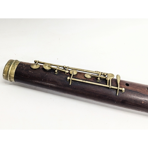 328 - A vintage Hawkes & Son bassoon, Excelsior Sonorous Class, London.