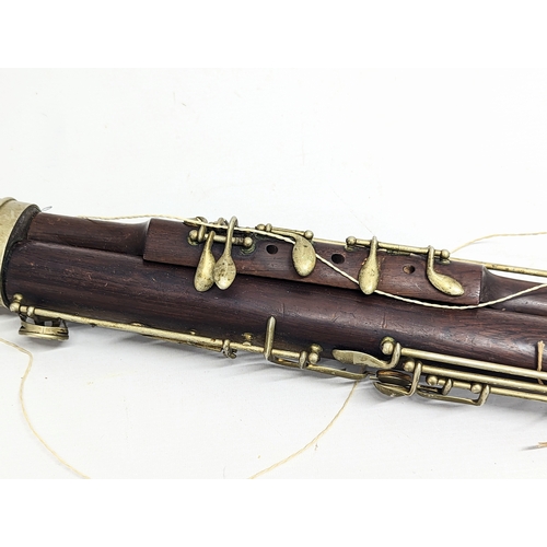 328 - A vintage Hawkes & Son bassoon, Excelsior Sonorous Class, London.