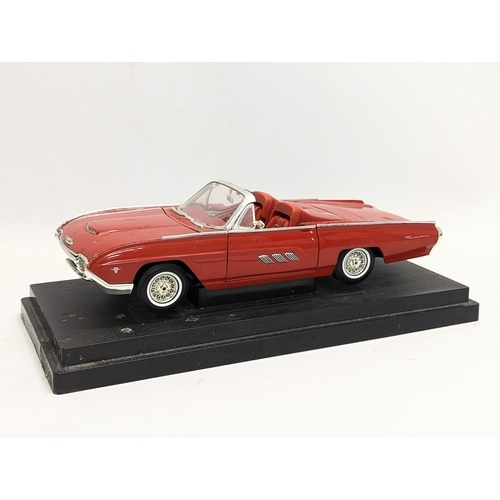 173 - A good quality model car, Anson 1963 Ford Thunderbird Roadster. 34cm