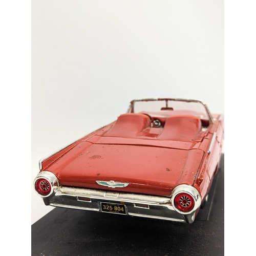 173 - A good quality model car, Anson 1963 Ford Thunderbird Roadster. 34cm