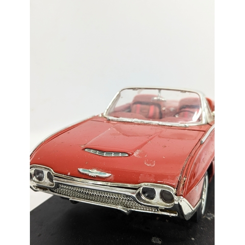 173 - A good quality model car, Anson 1963 Ford Thunderbird Roadster. 34cm