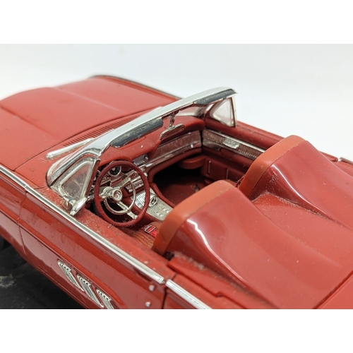 173 - A good quality model car, Anson 1963 Ford Thunderbird Roadster. 34cm