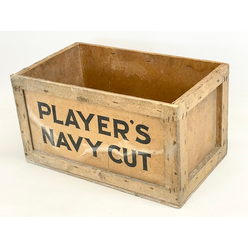 331 - A vintage Player’s Tobacco crate. Player’s Navy Cut. 51x30x28.5cm