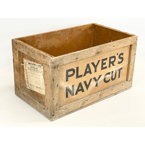 331 - A vintage Player’s Tobacco crate. Player’s Navy Cut. 51x30x28.5cm