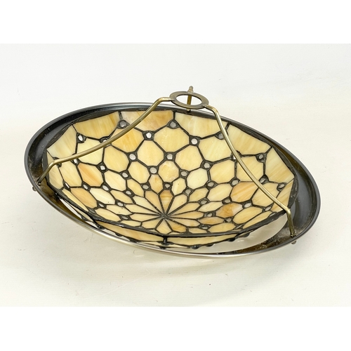 361 - A Tiffany style ceiling light shade. 35cm