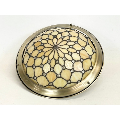 361 - A Tiffany style ceiling light shade. 35cm