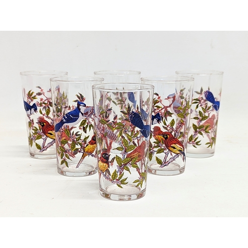 707 - A set of 6 Mid Century drinking glasses