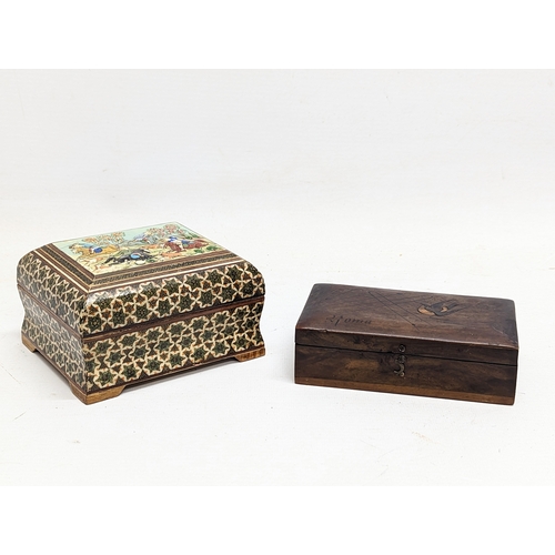 706 - 4 vintage wooden boxes