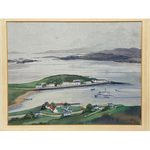 235E - A watercolour painting by Edwin Follows. 1938. Painting measures 56x44cm. Frame measures 78x58cm