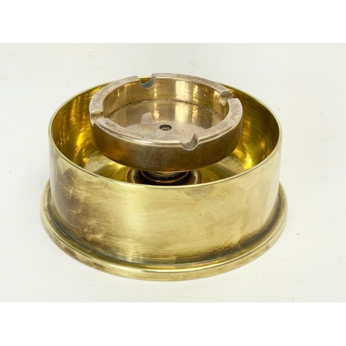 101I - A Trench Art ashtray. 13.5x6cm