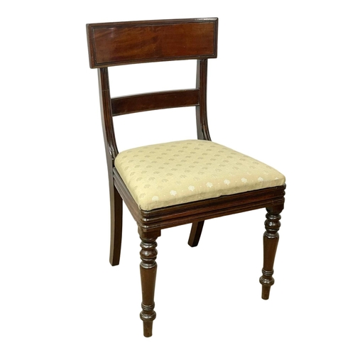 302 - 3 mahogany chairs. Including a good quality George IV Bar Back side chair, circa 1820, a George III ... 