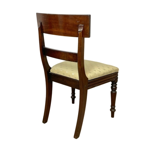 302 - 3 mahogany chairs. Including a good quality George IV Bar Back side chair, circa 1820, a George III ... 