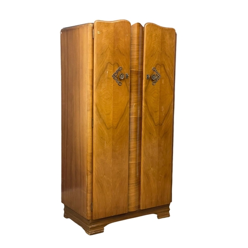 373I - A vintage gents wardrobe. 83x51x164cm