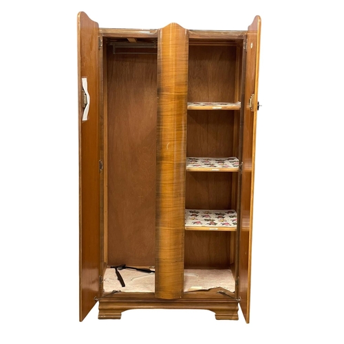 373I - A vintage gents wardrobe. 83x51x164cm