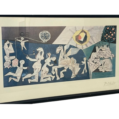 638 - 2 Picasso prints. Largest measures 127x56cm