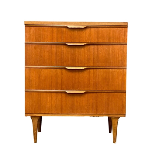 887 - An Austinsuite Mid Century teak chest of drawers, designed by Frank Guille. 1960’s. 76x42x91cm