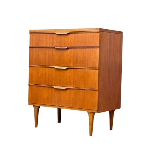 887 - An Austinsuite Mid Century teak chest of drawers, designed by Frank Guille. 1960’s. 76x42x91cm