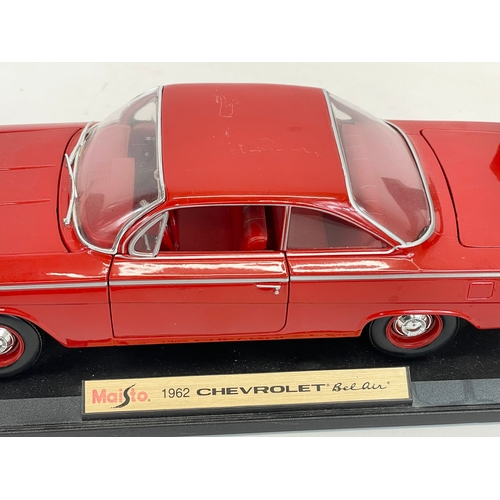 389D - A good quality model car. 1962 Chevrolet Bel Air. Maisto. 31cm