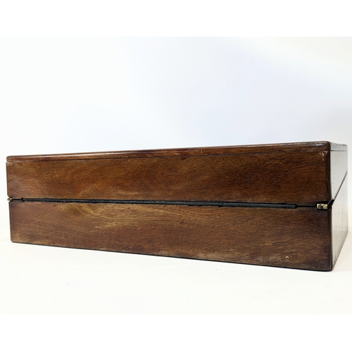 389J - A Victorian mahogany writing slope. 45.5x25x13cm