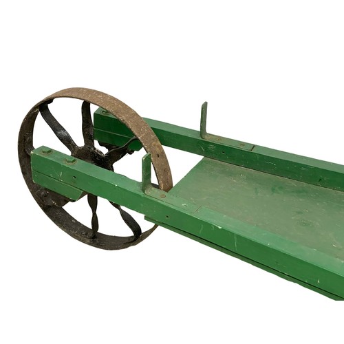 389R - A large early 20th century painted barrow. Circa 1900-1920. 155cm