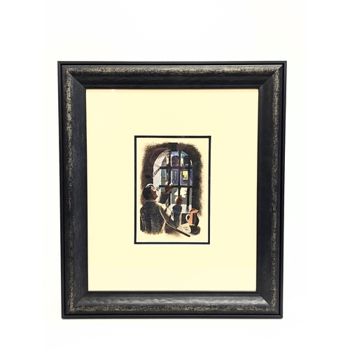 624 - Original, hand painted illustration, entitled ‘The Prisoner’ by Jean Derval, who studied as a graphi... 