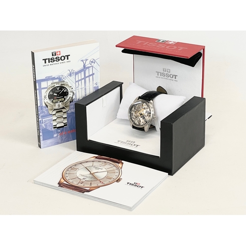 A Tissot Complication Squelette watch in box