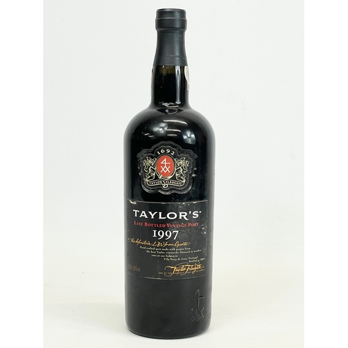 4 - An unopened bottle of Taylor’s Late Bottled Vintage Port 1997. 1 litre.