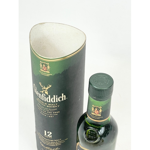 7 - An unopened bottle of Glenfiddich Single Malt Scotch Whisky in box. 35cl.