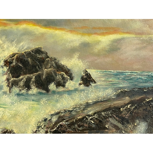 261 - A good quality oil painting by Ken Scott 1957. 61x45cm