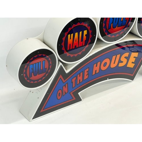 196 - A large light up sign. 99cm