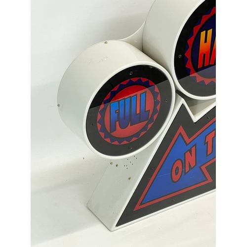 197 - A large light up sign. 99cm.