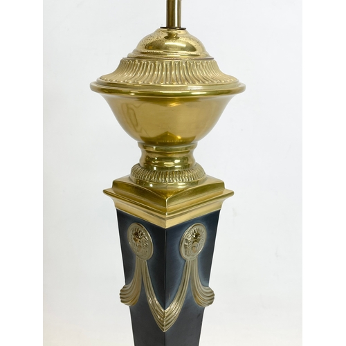 266 - A large brass Neoclassical style table lamp. 55cm