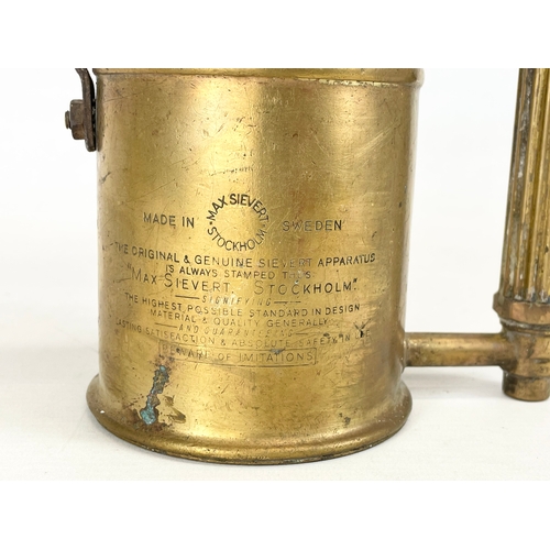 326 - 3 vintage brass burners by Sievert.