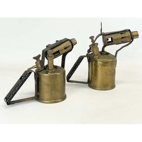 328 - 3 vintage brass burners. Primus and Burmos x2.