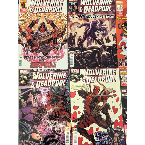 200 - A collection of Marvel Universe comics including X- Men, Deadpool, Wolverine.