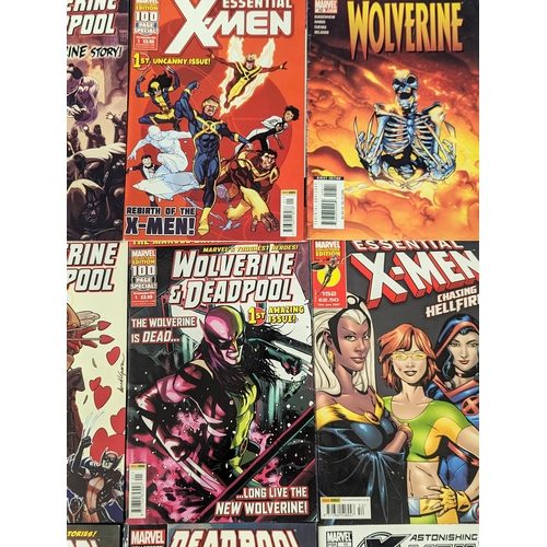 200 - A collection of Marvel Universe comics including X- Men, Deadpool, Wolverine.