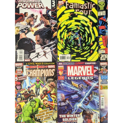 201 - A collection of Marvel Universe comics, including Iron Man, Fantastic Four, Doctor Strange, etc