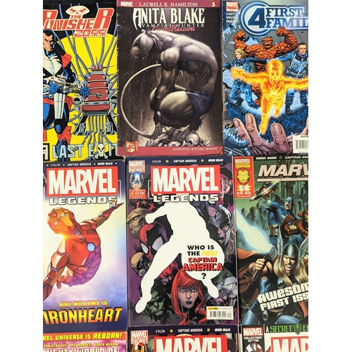 201 - A collection of Marvel Universe comics, including Iron Man, Fantastic Four, Doctor Strange, etc