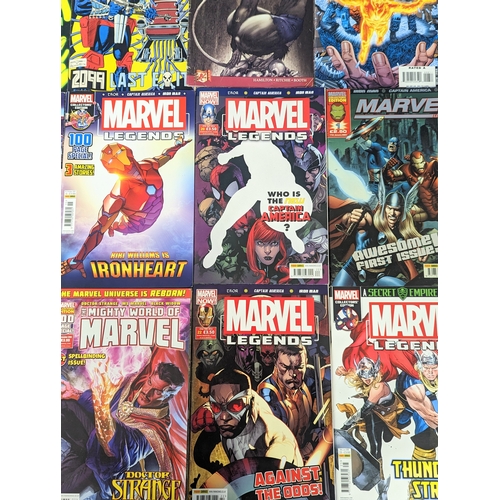 201 - A collection of Marvel Universe comics, including Iron Man, Fantastic Four, Doctor Strange, etc