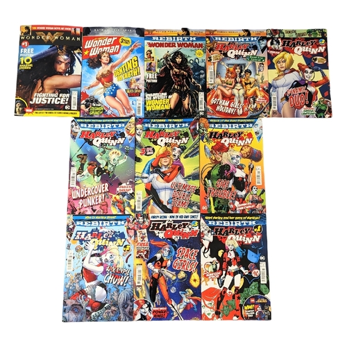 203 - A collection of DC Universe comics including Harley Quinn, Poison Ivy, Wonder Woman.