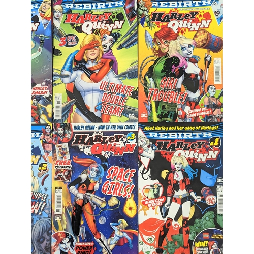 203 - A collection of DC Universe comics including Harley Quinn, Poison Ivy, Wonder Woman.