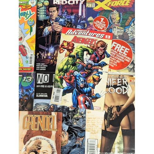 205 - A collection of vintage comic books, including DC Universe Sandman, Marvel Universe, Wolverine, etc