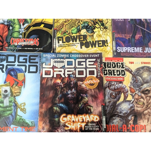 206 - A collection of Judge Dredd comic books