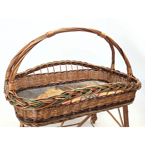 303 - A pair of good quality wicker baskets.