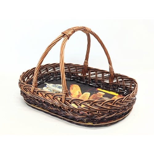 300 - A good quality wicker picnic basket.