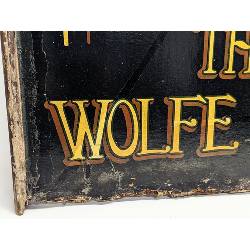 27 - A vintage double sided pub sign of Wolfe Tone. 79.5x108cm