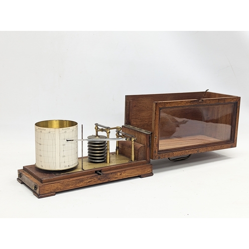 134 - A late 19th century barograph by Richard Freres, Paris.