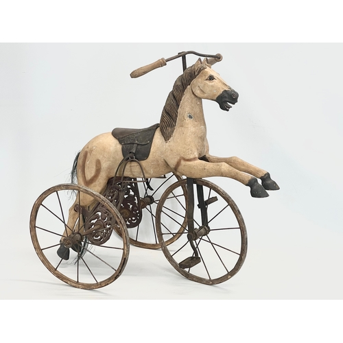 31 - A vintage Victorian style velocipede/child’s tricycle. 90x60x82cm