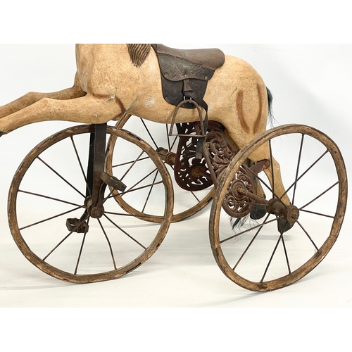 31 - A vintage Victorian style velocipede/child’s tricycle. 90x60x82cm